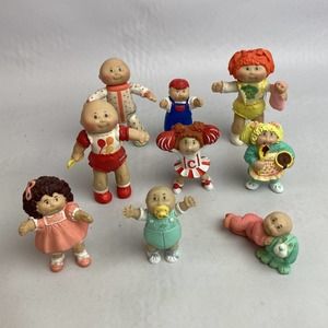 Vintage 1980s Cabbage Patch Kids PVC Figure Lot of 9